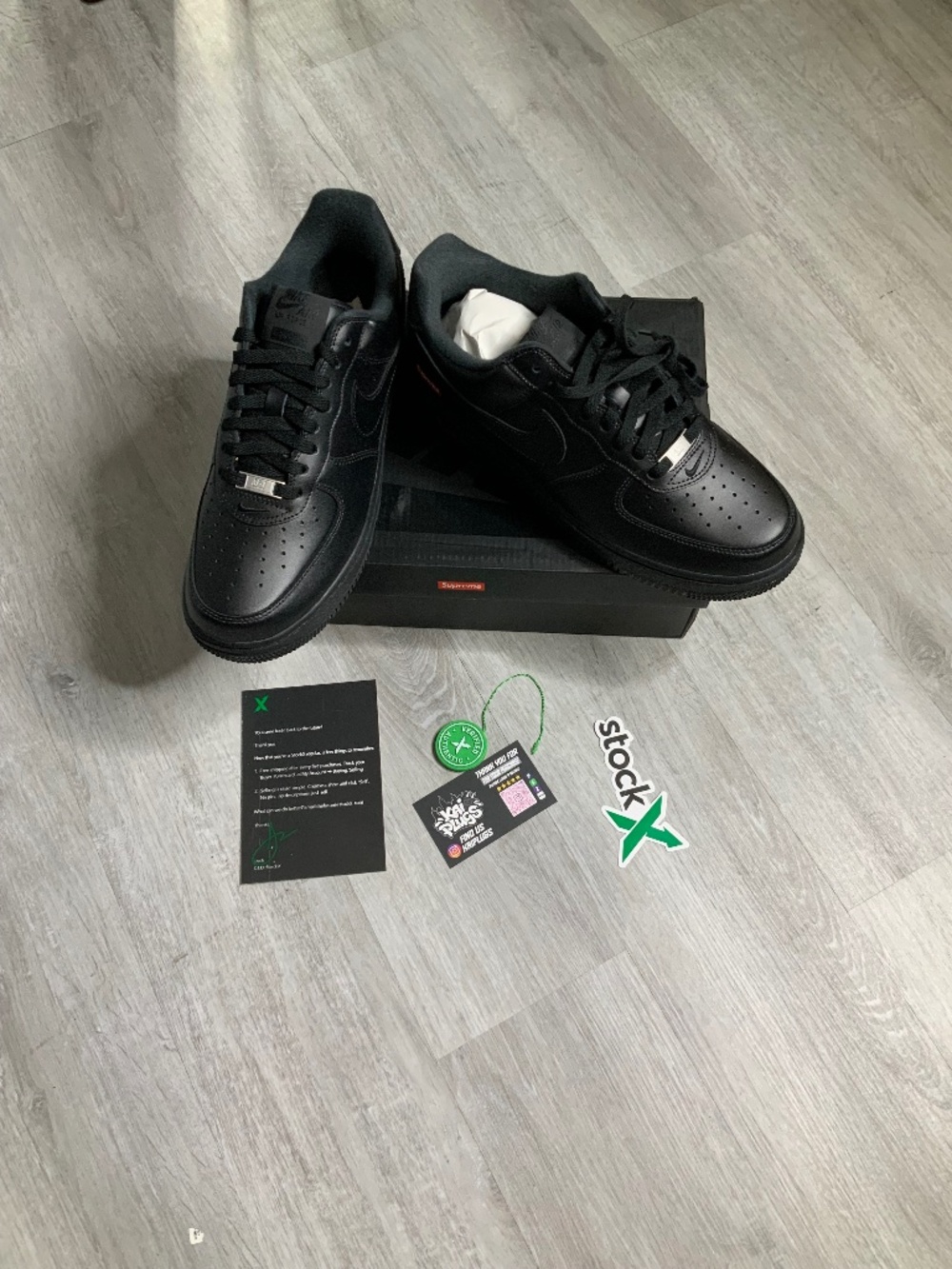 *NEW* Black Supreme Air Force 1s Sizes 7,8,9,10 100% Authentic